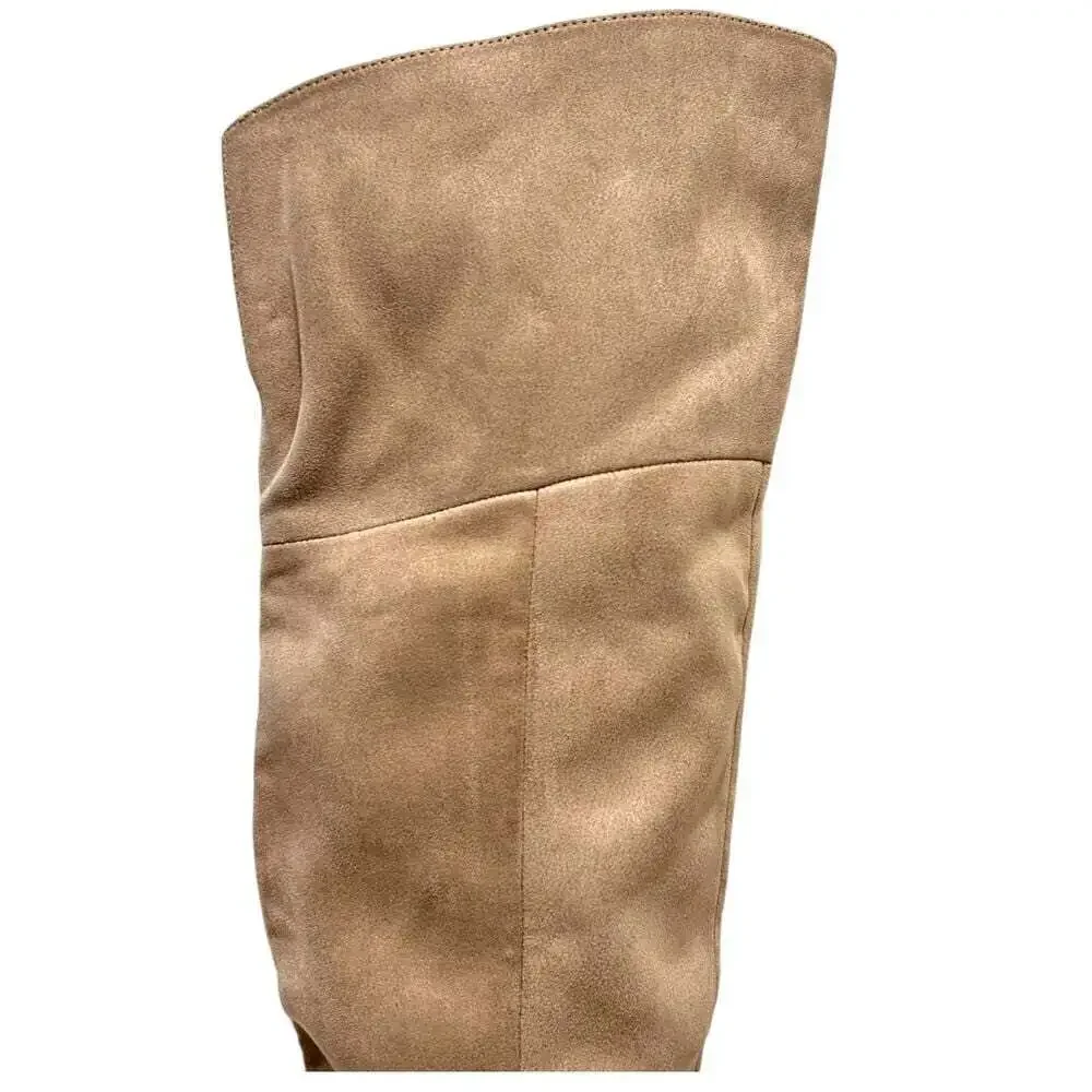 Marc Fisher Women's Brown Qulie High Heel Over The Knee Boots Size 6.5 M